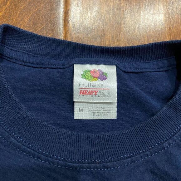 Fruit Of The Loom MLB Atlanta Braves Navy Red CHOA Graphic Tee Men's Medium - Picture 5 of 7